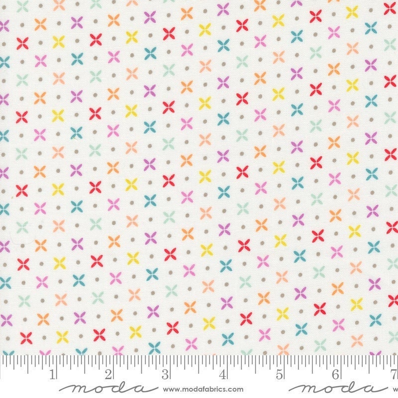 Laguna Sunrise Orange Peel Blenders Dot Off White by Sherri & Chelsi for Moda Fabrics - 37686 11