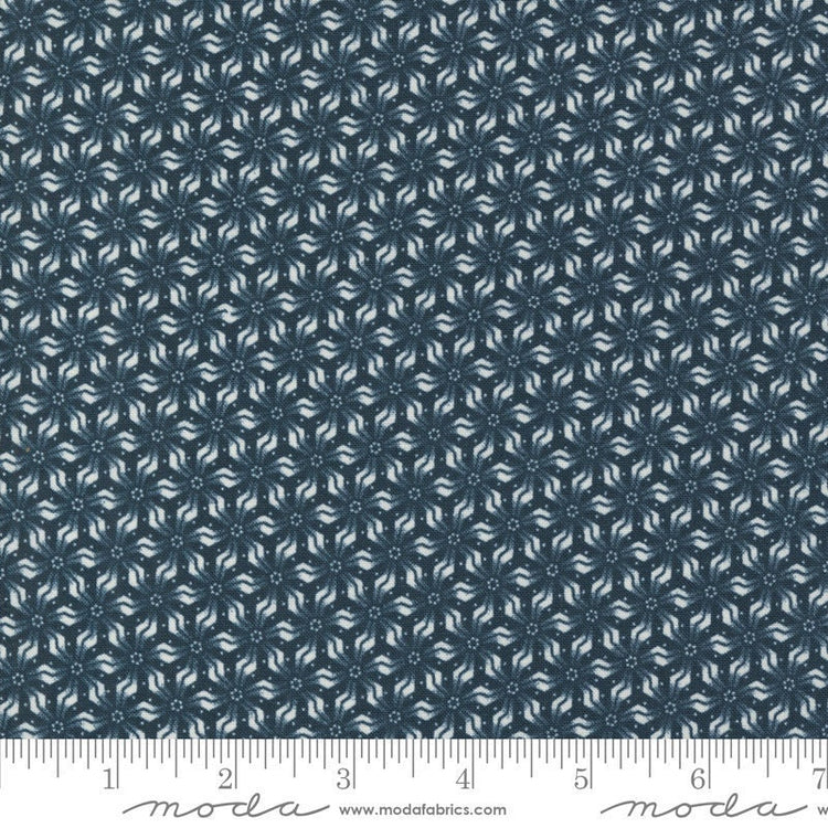 Snowman Gatherings IV Primitive Snow Flower Blenders Dark Lake by Primitive Gatherings for Moda Fabrics - 49251 15