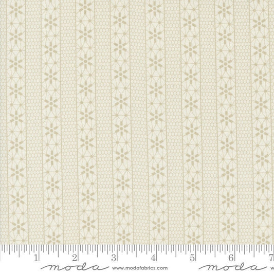 Snowman Gatherings IV Crystal Stripes Taupe by Primitive Gatherings for Moda Fabrics - 49252 15