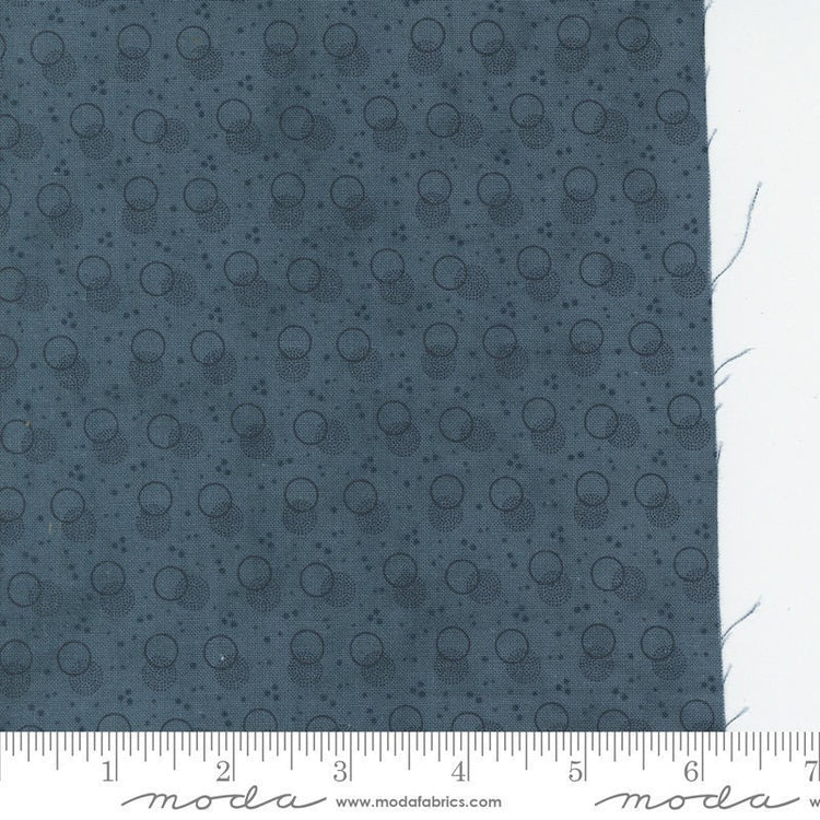 Snowman Gatherings IV Snowball Shadow Dots Dark Lake by Primitive Gatherings for Moda Fabrics - 49253 13