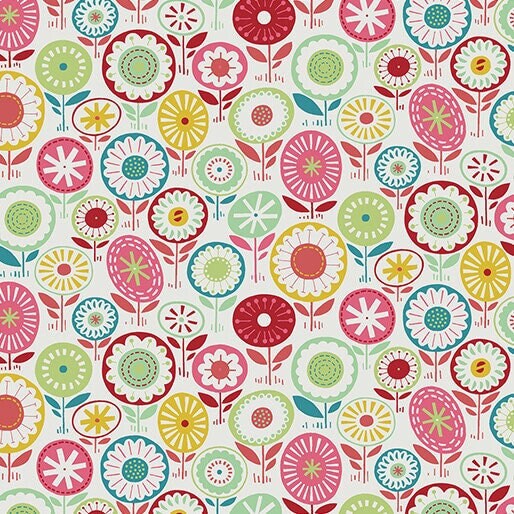 Blooming Color Josie Pink Multi by Wolff Paper for Benartex - 16365-21