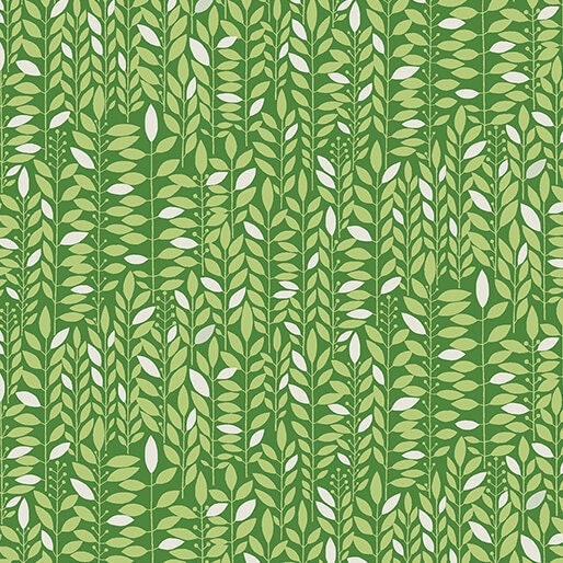 Blooming Color Kali Green by Wolff Paper for Benartex - 16366-44