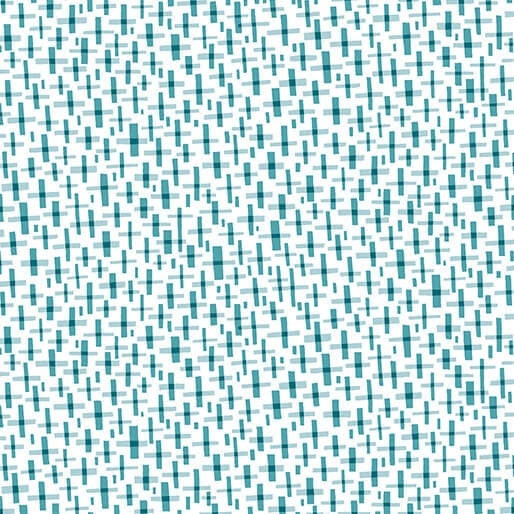 Blooming Color Isla Medium Turquoise by Wolff Paper for Benartex - 16368-84