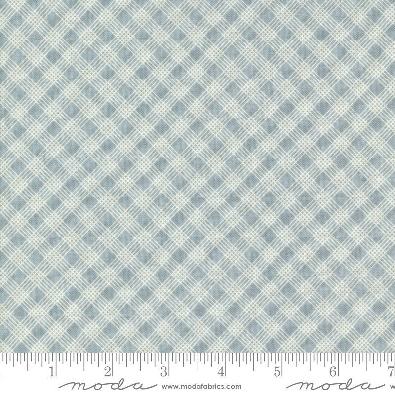 Snowman Gatherings IV Plaid Frozen Snow by Primitive Gatherings for Moda Fabrics - 49254 13