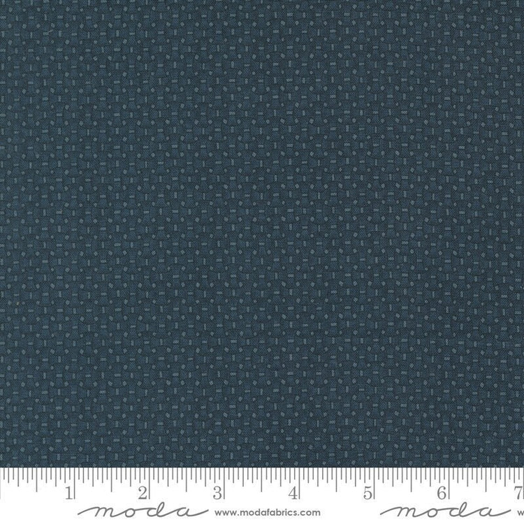 Snowman Gatherings IV Basket Weave Check Night Sky by Primitive Gatherings for Moda Fabrics - 49255 14