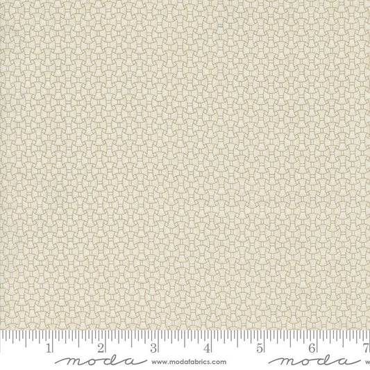 Snowman Gatherings IV Basket Weave Check Snow Taupe by Primitive Gatherings for Moda Fabrics - 49255 18