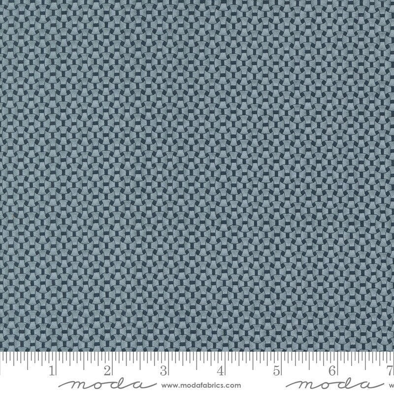 Snowman Gatherings IV Basket Weave Check Night Sky Frozen by Primitive Gatherings for Moda Fabrics - 49255 16