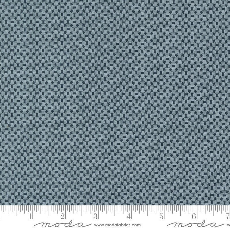 Snowman Gatherings IV Basket Weave Check Night Sky Frozen by Primitive Gatherings for Moda Fabrics - 49255 16