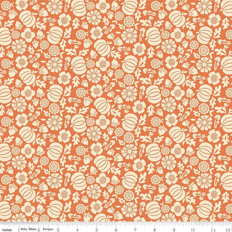 Autumn Afternoon Pumpkin Orange by Heather Peterson for Riley Blake Designs - C14871-ORANGE