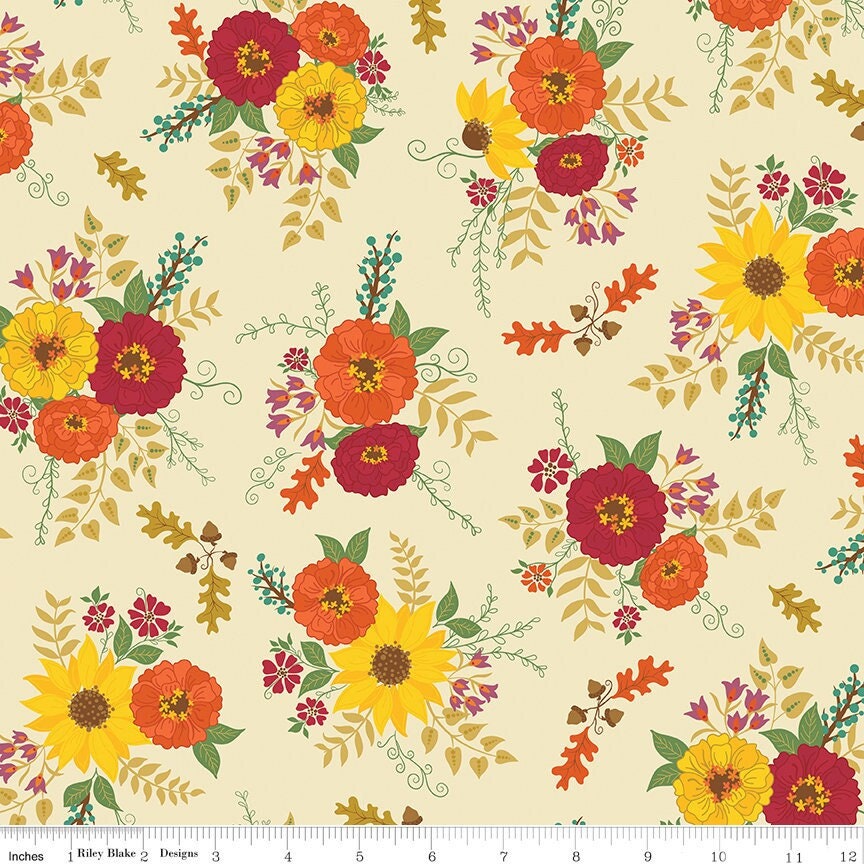 Autumn Afternoon Main Cream by Heather Peterson for Riley Blake Designs - C14870-CREAM