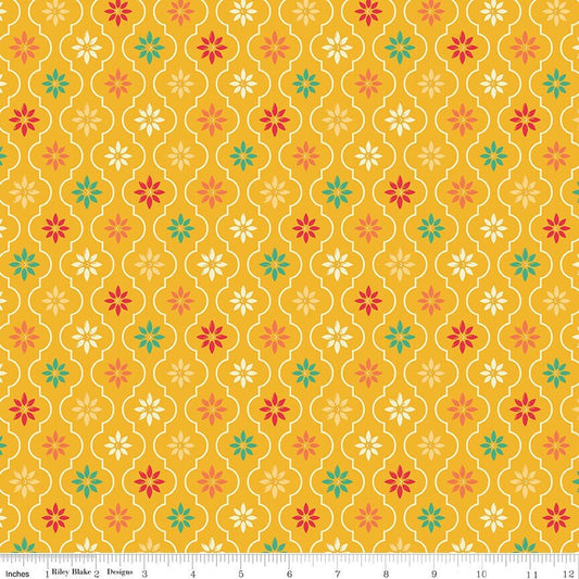 Autumn Afternoon Moroccan Tile Saffron by Heather Peterson for Riley Blake Designs - C14874-SAFFRON