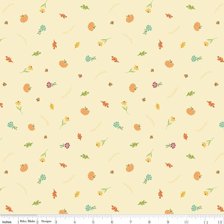 Autumn Afternoon Fall Toss Cream by Heather Peterson for Riley Blake Designs - C14877-CREAM