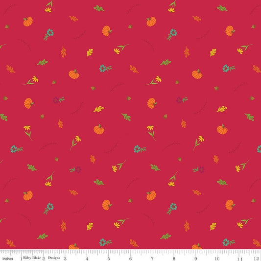 Autumn Afternoon Fall Toss Berry by Heather Peterson for Riley Blake Designs - C14877-BERRY