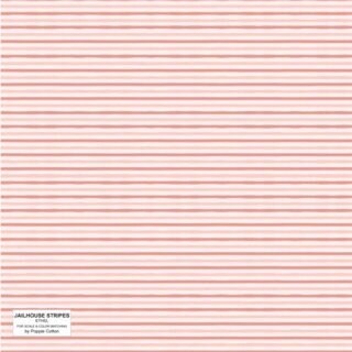 Jailhouse Stripes Ethel Light Pink by Poppie Cotton - JS24285