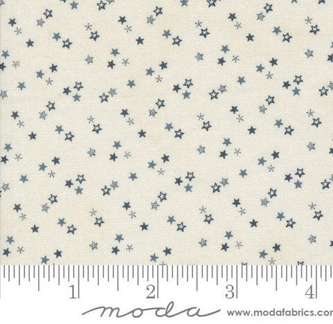 Snowman Gatherings IV Snowy Night Blenders Stars Snow by Primitive Gatherings for Moda Fabrics - 49256 11