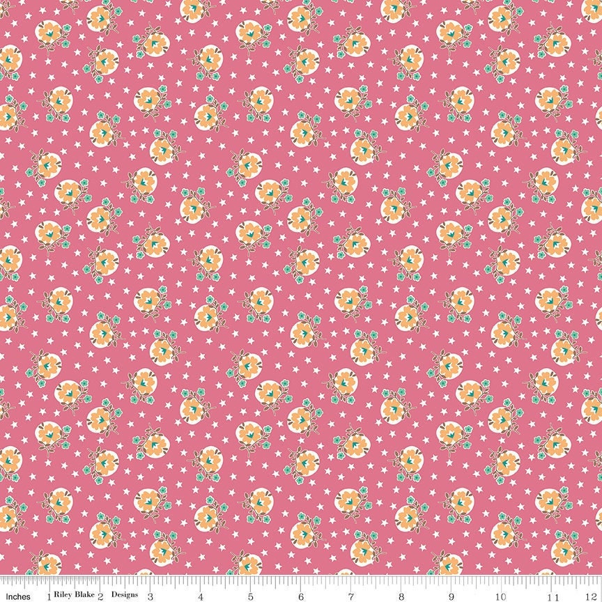 Home Town Lewis Tea Rose by Lori Holt for Riley Blake Designs - C13585-TEAROSE