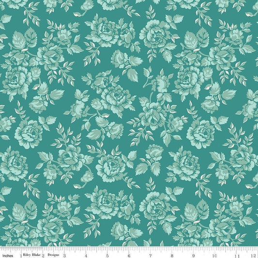 Home Town Parry Teal by Lori Holt for Riley Blake Designs - C13580-TEAL