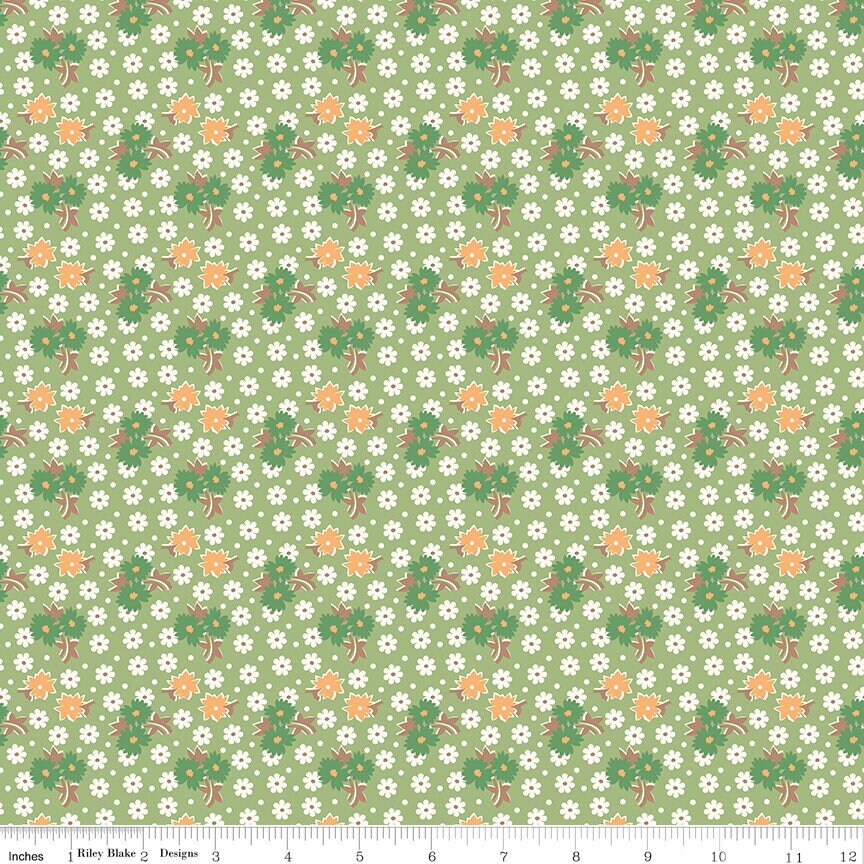 Home Town Sorenson Lettuce by Lori Holt for Riley Blake Designs - C13586-LETTUCE