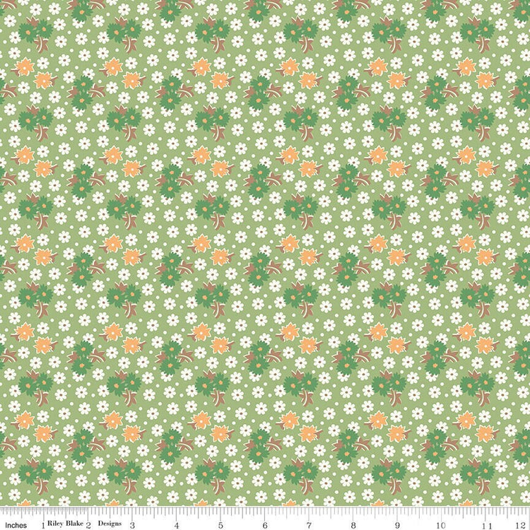 Home Town Sorenson Lettuce by Lori Holt for Riley Blake Designs - C13586-LETTUCE