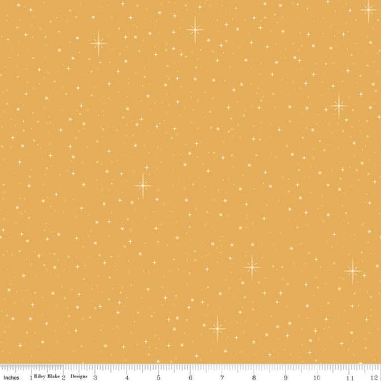 Christmas Wishes Starry Sky Gold by Riley Blake Designs - C15046-GOLD