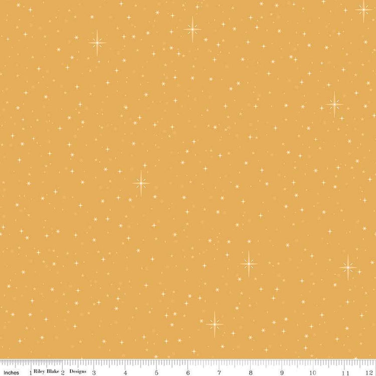 Christmas Wishes Starry Sky Gold by Riley Blake Designs - C15046-GOLD