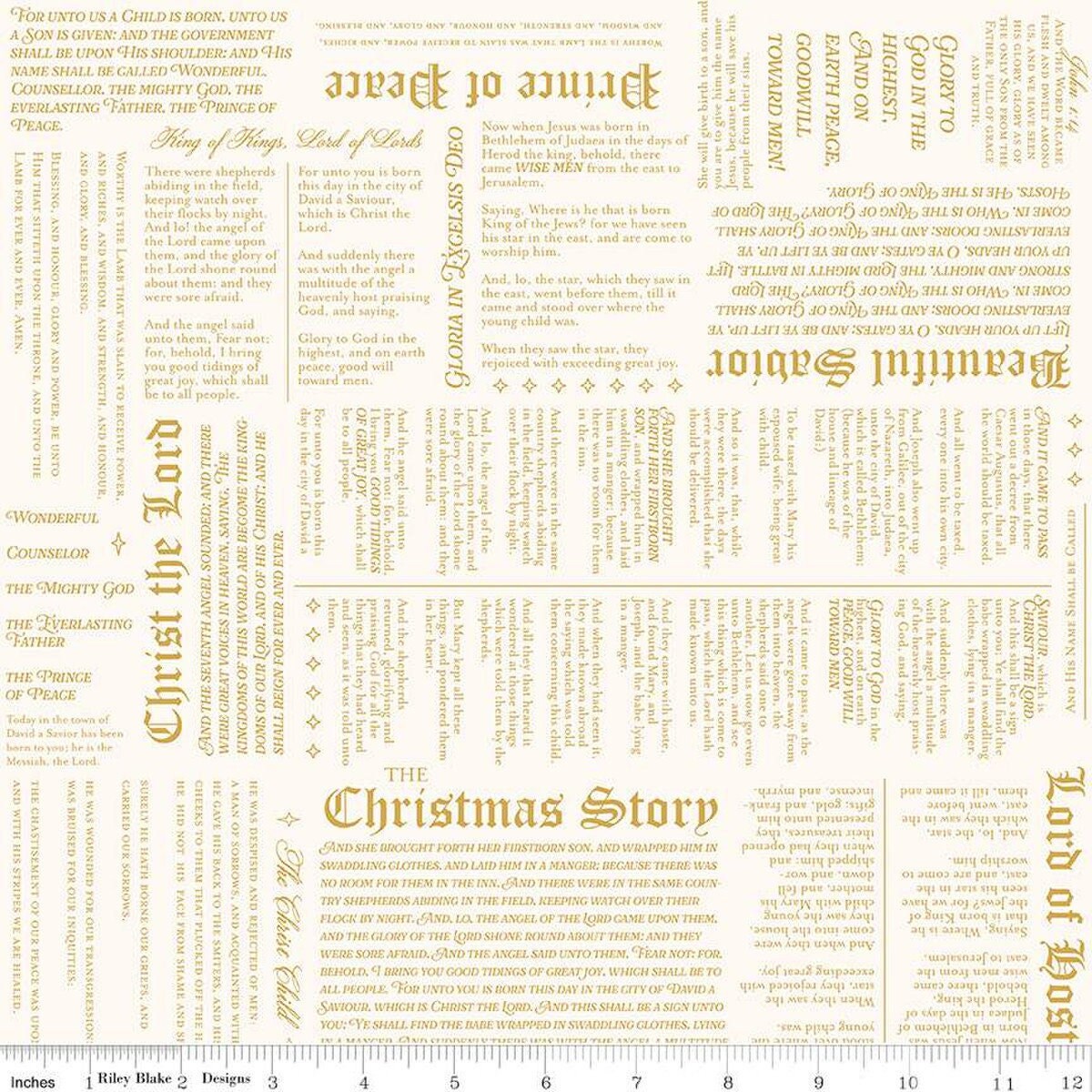 Christmas Wishes Christmas Story Cream by Riley Blake Designs - C15047-CREAM