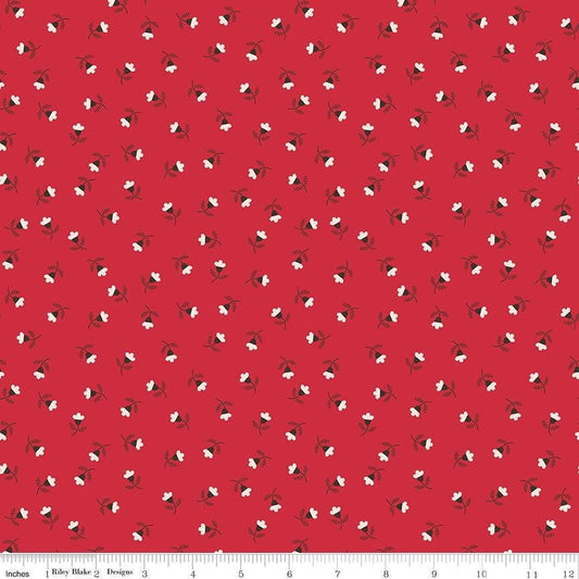 Autumn Blossom Riley Red by Lori Holt for Riley Blake Designs - C14654-RILEYRED