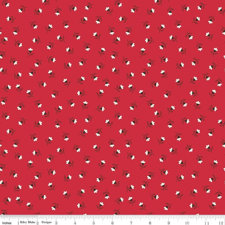 Autumn Blossom Riley Red by Lori Holt for Riley Blake Designs - C14654-RILEYRED