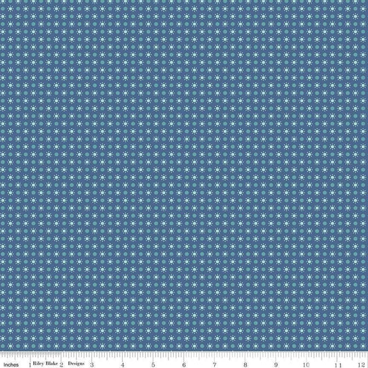 Autumn Dots Denim by Lori Holt for Riley Blake Designs - C14657-DENIM