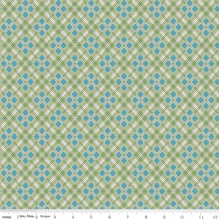 Autumn Plaid Lettuce by Lori Holt for Riley Blake Designs - C14651-LETTUCE