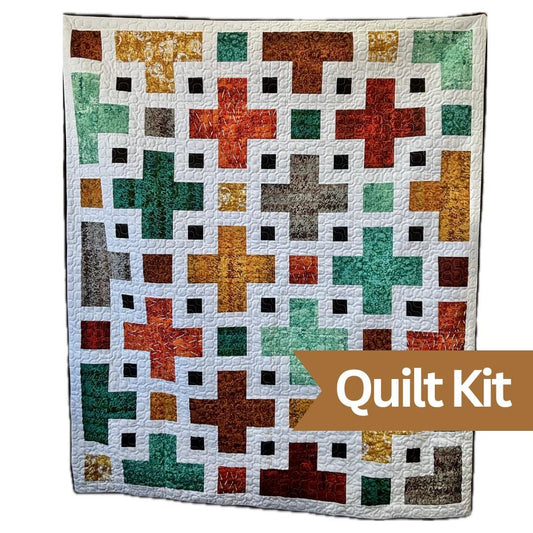 The Violet Quilt Kit with beautiful fabrics - quilt kit with pattern