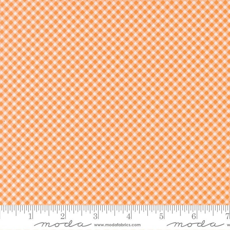 Strawberry Lemonade Gingham Checks and Plaids Apricot by Sherri & Chelsi for Moda Fabrics - 37676 16