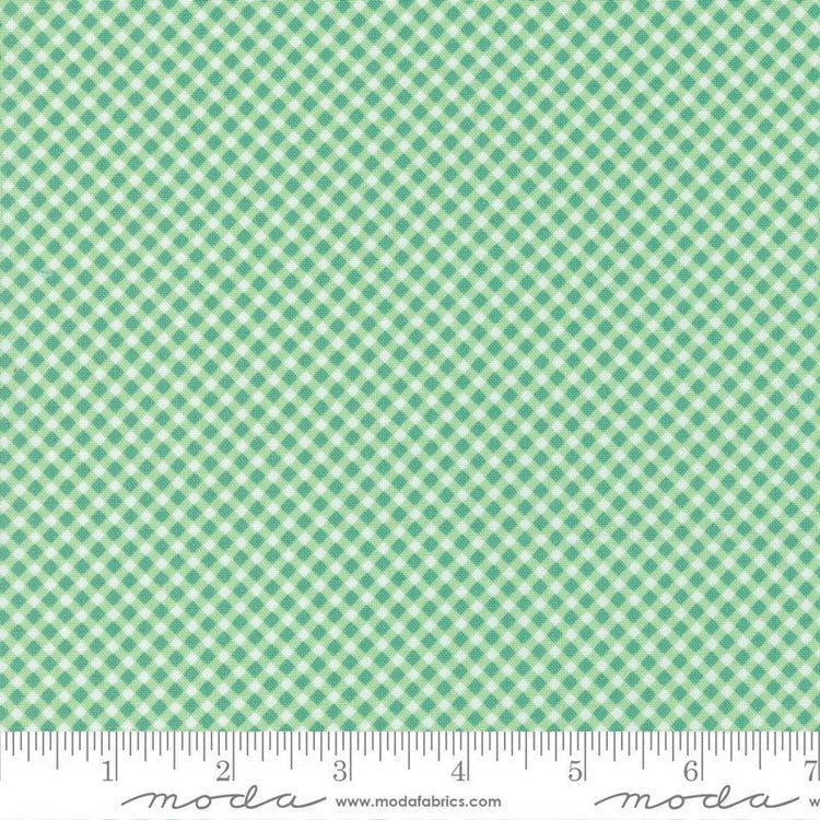 Strawberry Lemonade Gingham Checks and Plaids Mint by Sherri & Chelsi for Moda Fabrics - 37676 17