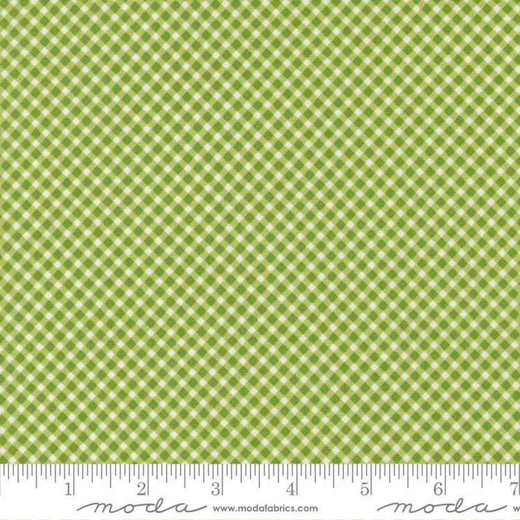 Strawberry Lemonade Gingham Checks and Plaids Lime by Sherri & Chelsi for Moda Fabrics - 37676 19