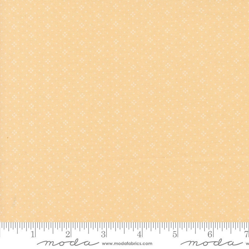 Denim Daisies Eyelet Wheat by Fig Tree Co for Moda Fabrics - 20488 102