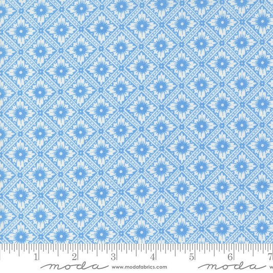 Denim Daisies Punch Tin Blenders Stonewashed by Fig Tree Co for Moda Fabrics - 35383 16