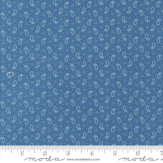 Denim Daisies Petite Paisleys Blenders Denim by Fig Tree Co for Moda Fabrics - 35387 17