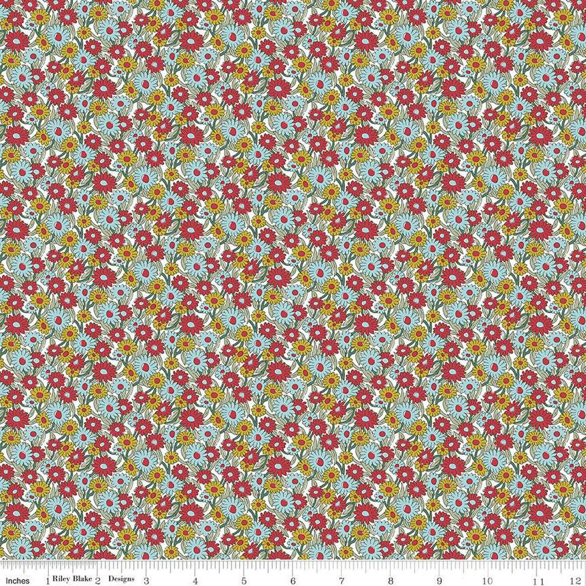 Heirloom Collection 4 Marguerite Meadow C by Liberty Fabrics - 016668111C