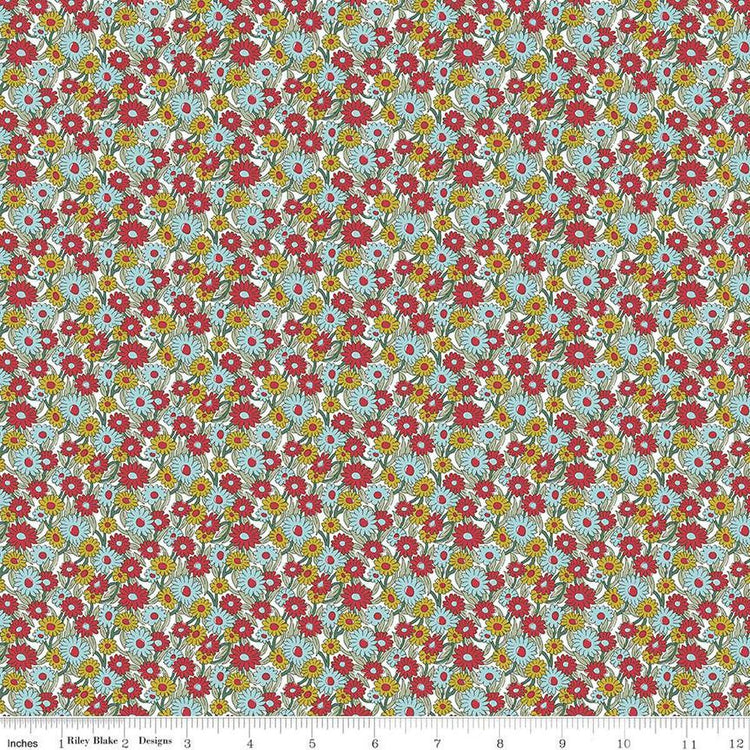 Heirloom Collection 4 Marguerite Meadow C by Liberty Fabrics - 016668111C