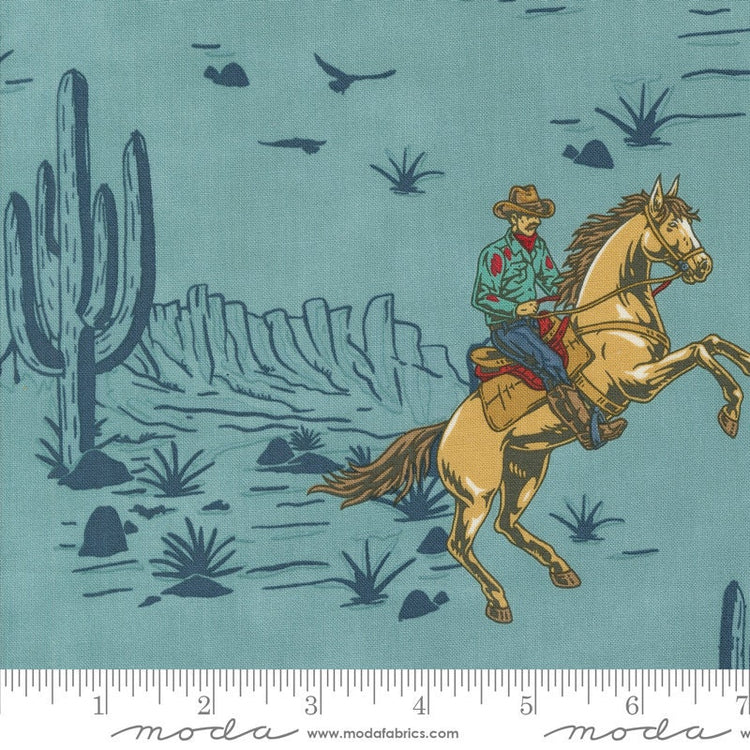 Saddle Ranch Wrangler Roundup Landscape Pond by Moda Fabrics - 33790 17