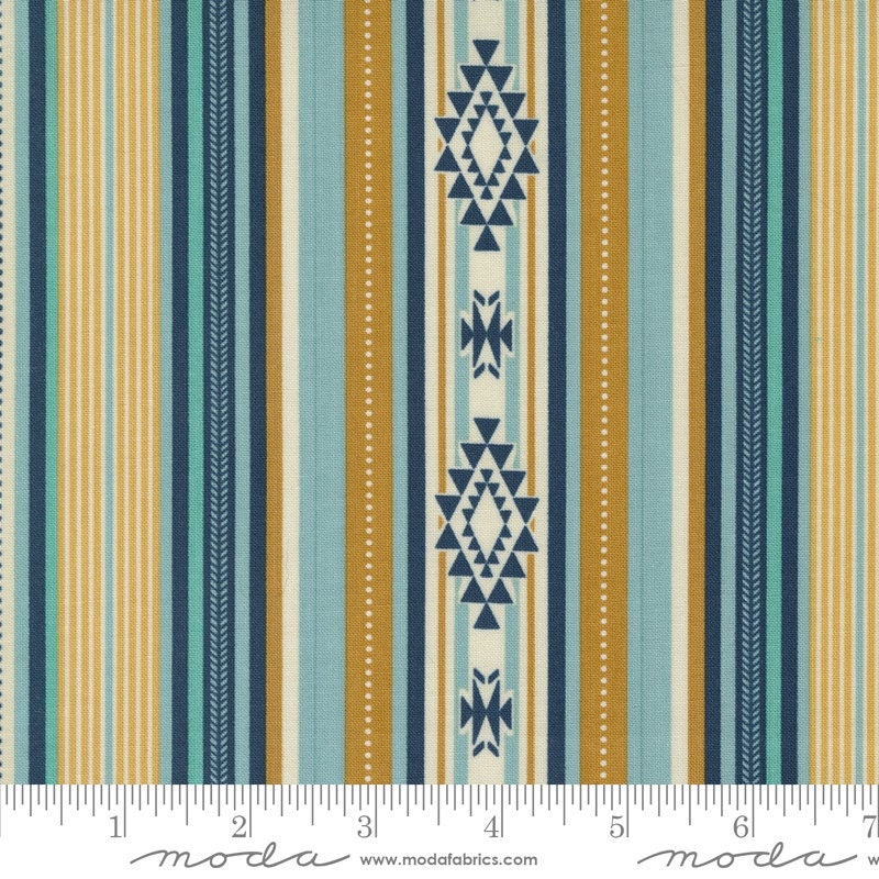 Saddle Ranch Saddle Blanket Serape Stripe Saddle by Moda Fabrics - 33792 13