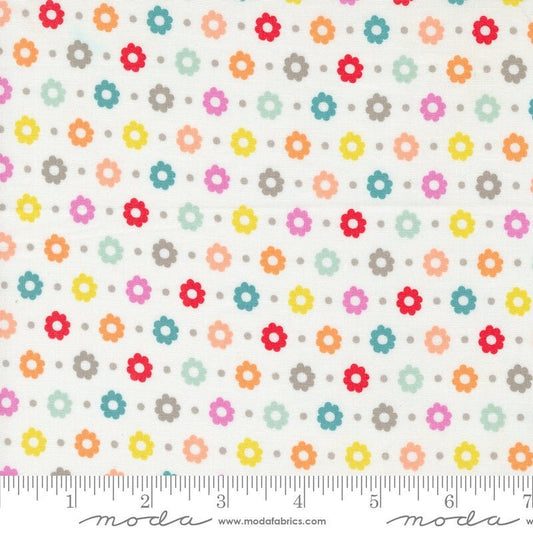 Laguna Sunrise Petal Florals Dot Off White by Sherri & Chelsi for Moda Fabrics - 37683 11