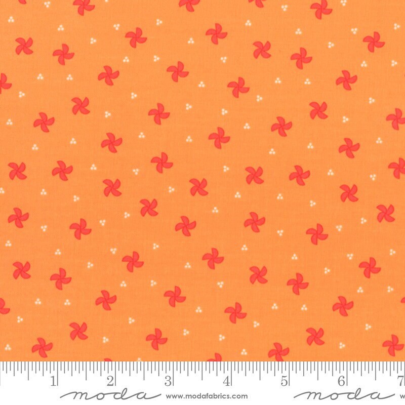 Laguna Sunrise Pinwheels Blenders Orange by Sherri & Chelsi for Moda Fabrics - 37684 19