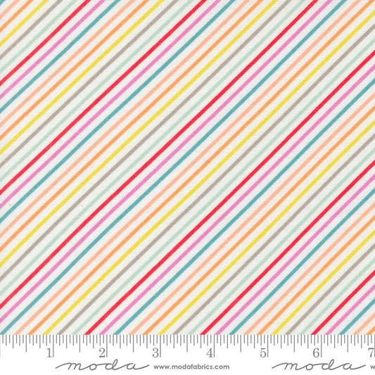 Laguna Sunrise Stripes Off White by Sherri & Chelsi for Moda Fabrics - 37687 11