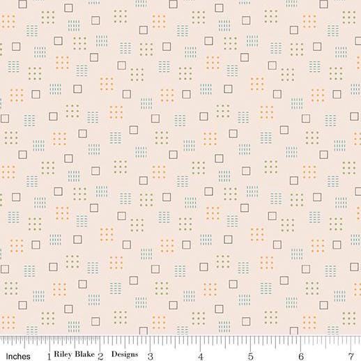 Autumn Squares Latte by Lori Holt for Riley Blake Designs - C14653-LATTE