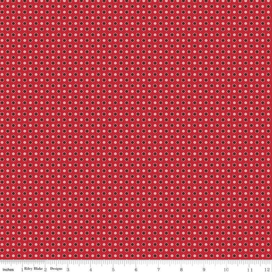 Autumn Dots Schoolhouse by Lori Holt for Riley Blake Designs - C14657-SCHOOL