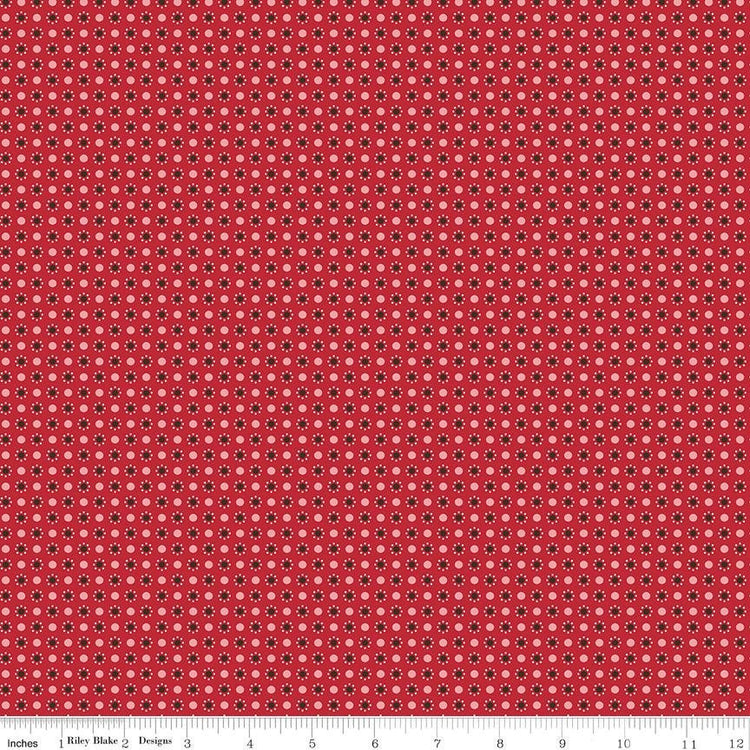 Autumn Dots Schoolhouse by Lori Holt for Riley Blake Designs - C14657-SCHOOL