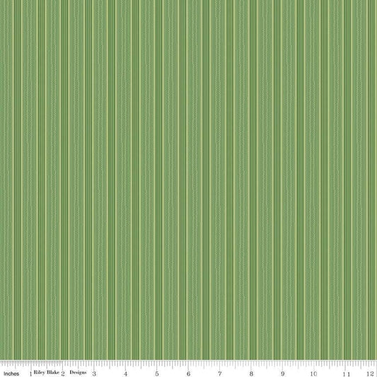 Autumn Stripe Basil by Lori Holt for Riley Blake Designs - C14665-BASIL