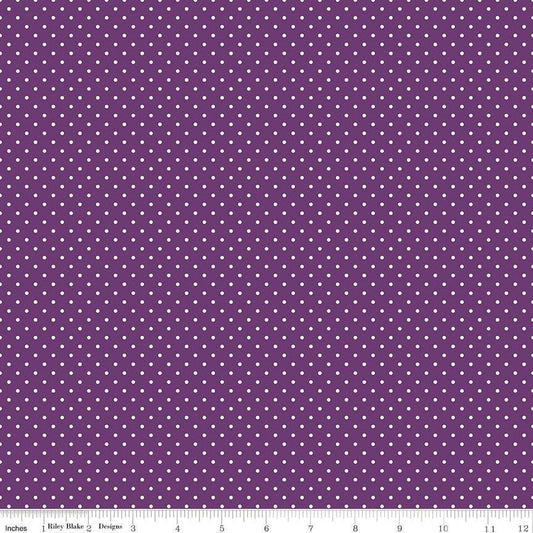 Swiss Dot Eggplant by Riley Blake Designs - C670-EGGPLANT