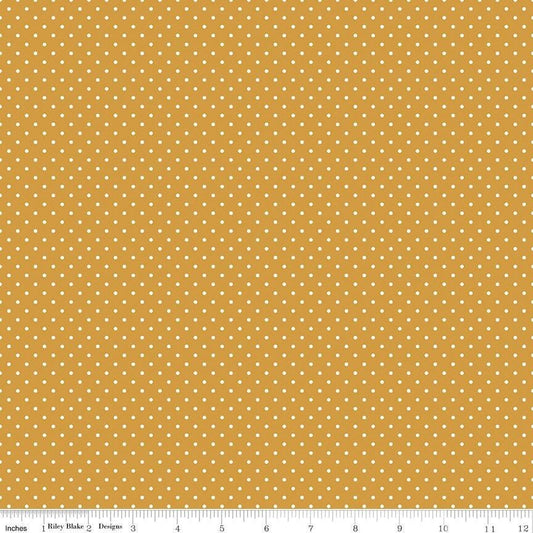 Swiss Dot Golden by Riley Blake Designs - C670-GOLDEN